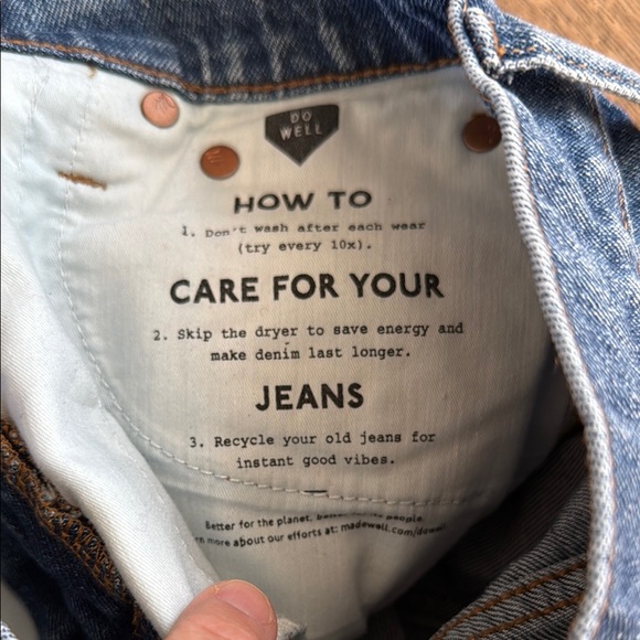 Madewell The Perfect Jean Short in Blue Sz 23 - Picture 8 of 8